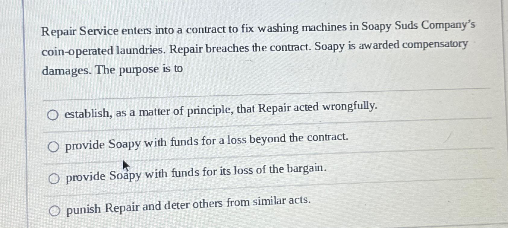 Photo inspiration: Fresh Look at Solved Repair Service Enters Into A Contract To Fix Washing