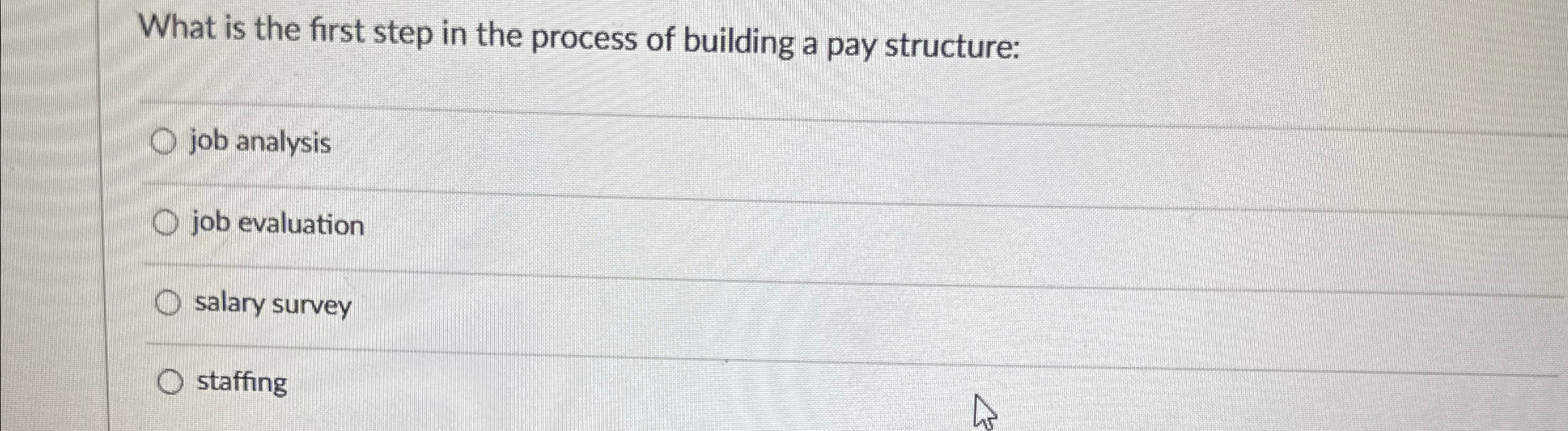 Solved What is the first step in the process of building a | Chegg.com