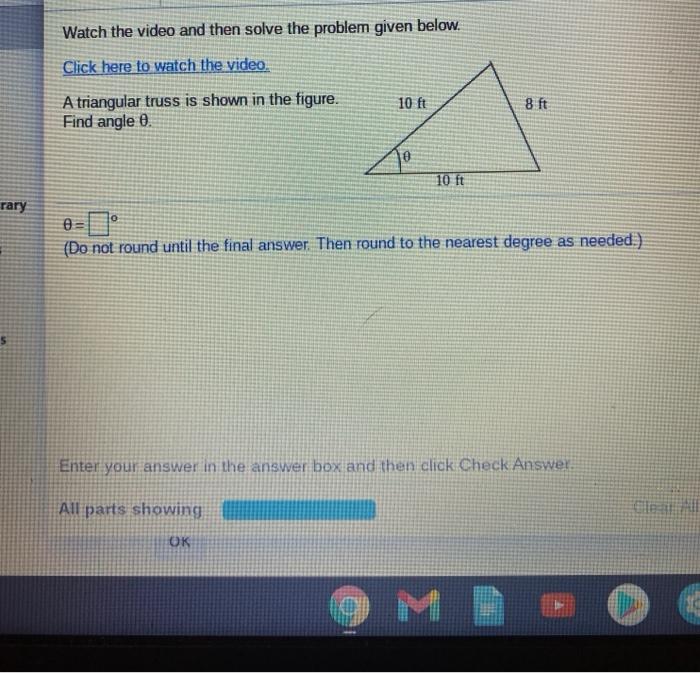 Solved Watch the video and then solve the problem given | Chegg.com