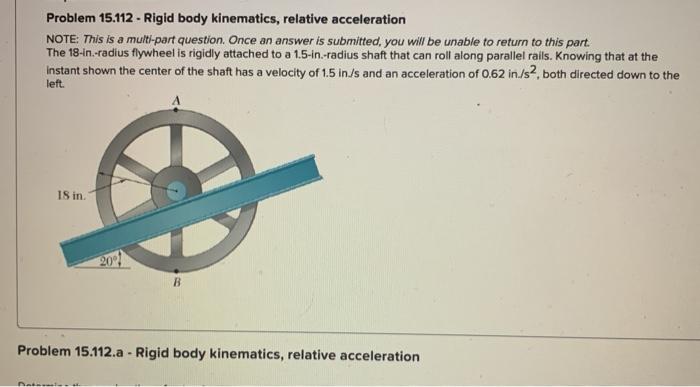 Solved problem 15.112 Richard valley kinematics relative | Chegg.com