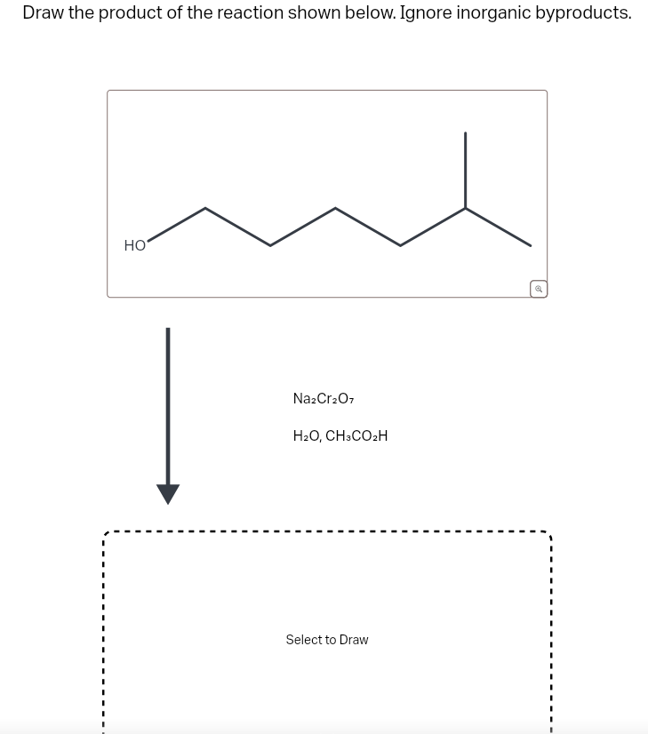 Solved Draw the product of ﻿the reaction shown below. Ignore | Chegg.com