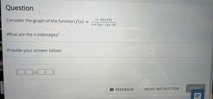 Solved Question Consider the graph of the function f(x) = | Chegg.com