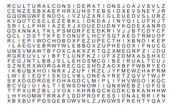Complete the following word search. Clues are given in | Chegg.com