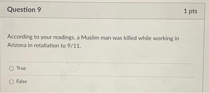 Solved Question 7 1 pts According to your readings, the | Chegg.com