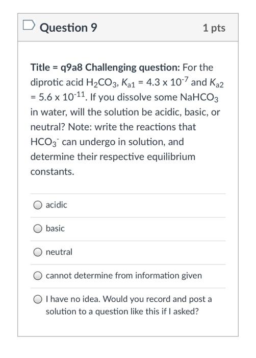 Solved Question 10 1 pts Title = q10a9 Which of the | Chegg.com