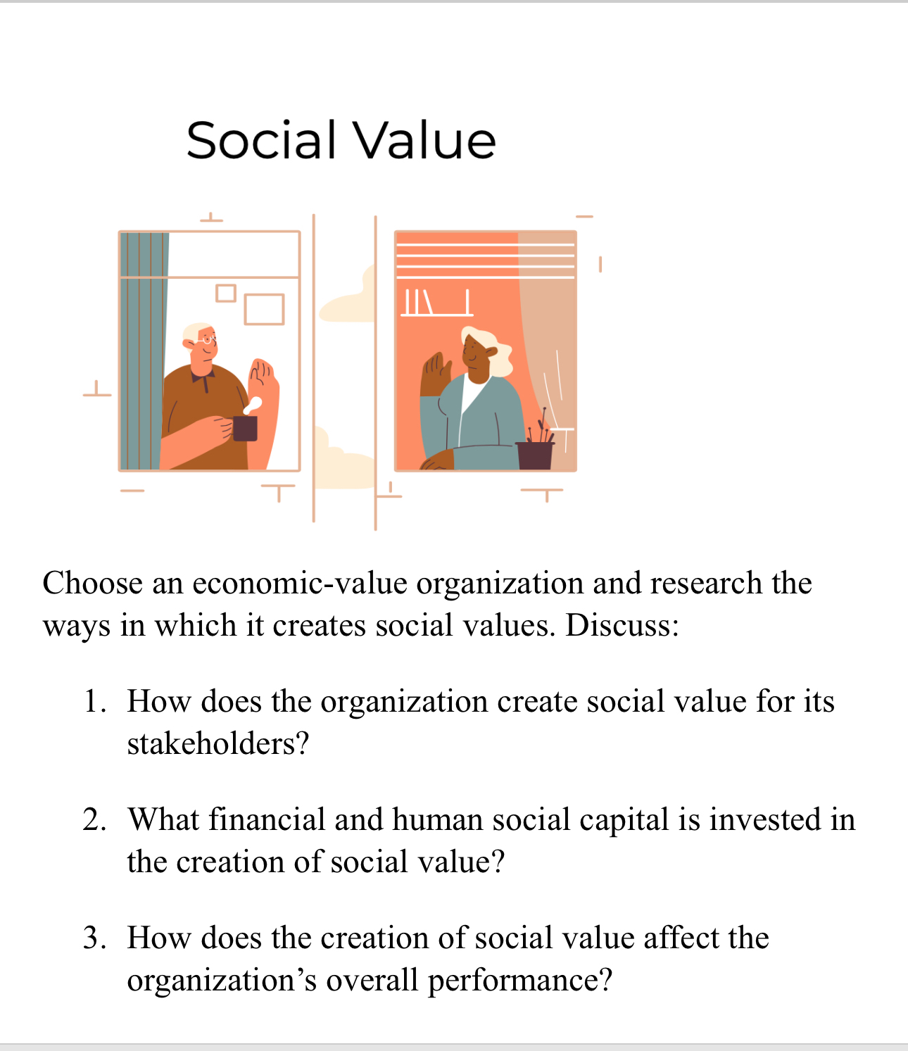 WHAT IS THE DIFFERENCE BETWEEN ECONOMIC VALUE AND SOCIAL VALUE visual data 7