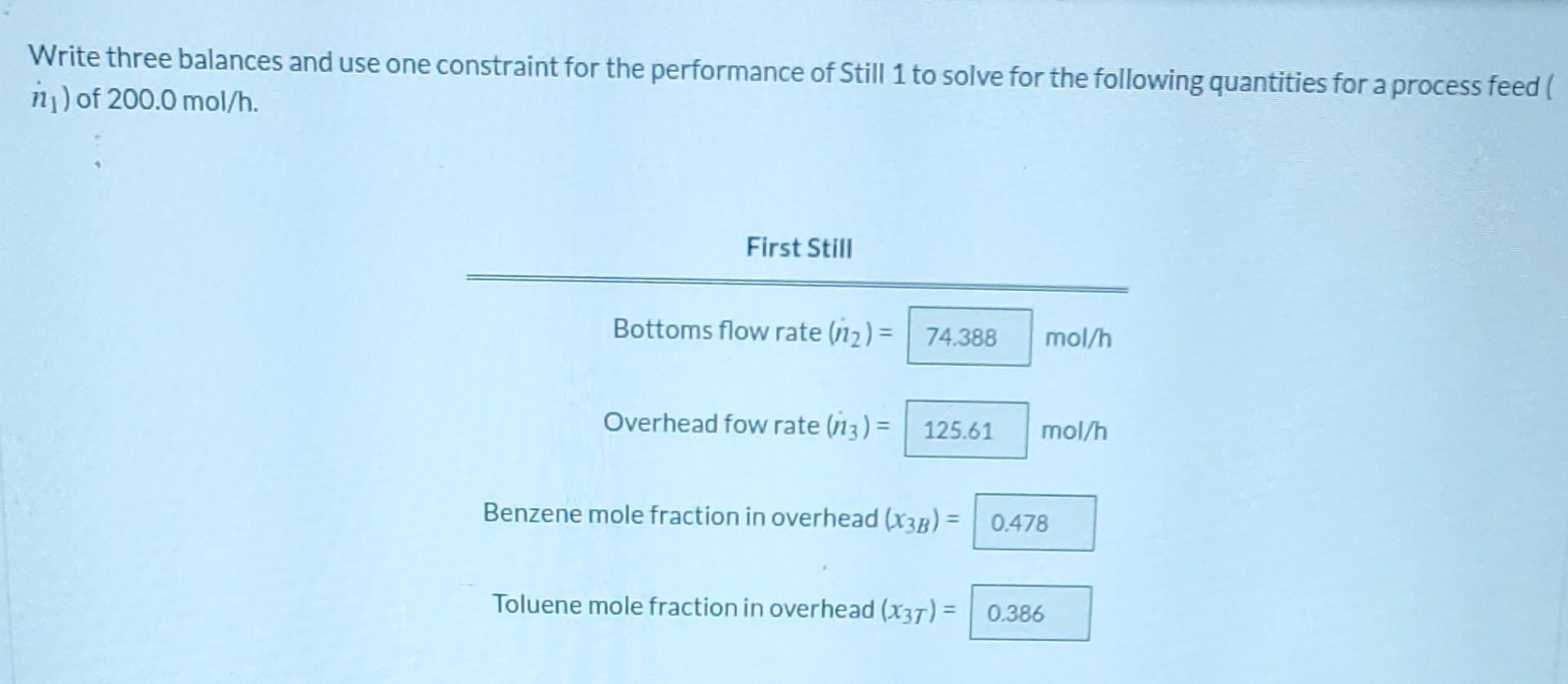 Solved A Liquid Mixture Containing 30.0 Mole% Benzene (B), | Chegg.com