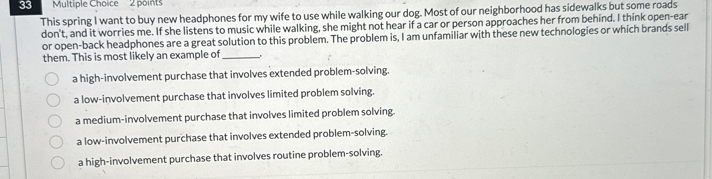Solved 33Multiple Choice2 ﻿pointsThis spring I want to buy | Chegg.com