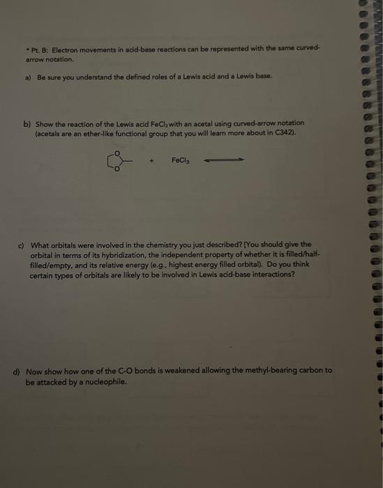  solved 19 pt a using curved arrow notation to show