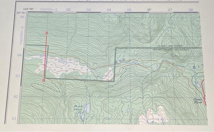 Solved Create a topographic profile across the Soo River | Chegg.com