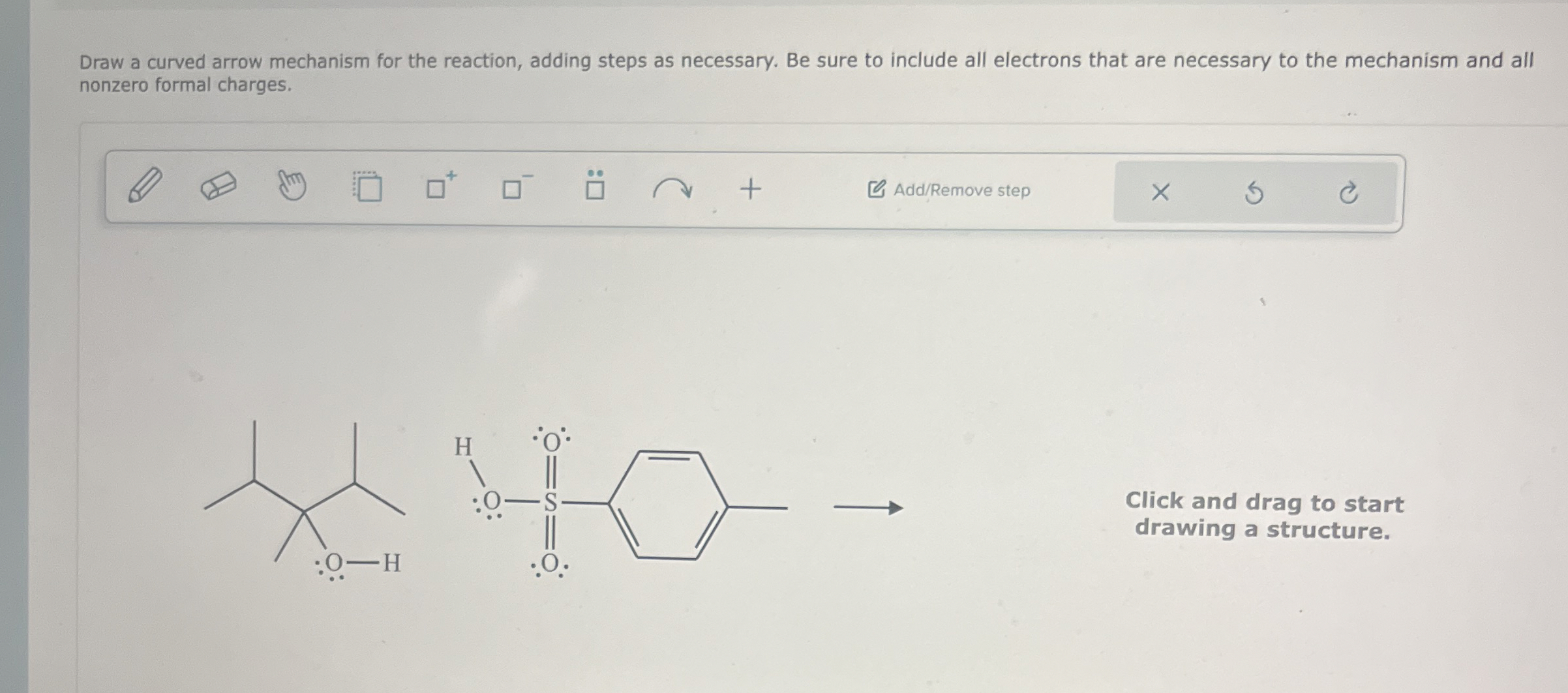 Solved Draw a curved arrow mechanism for the reaction, | Chegg.com