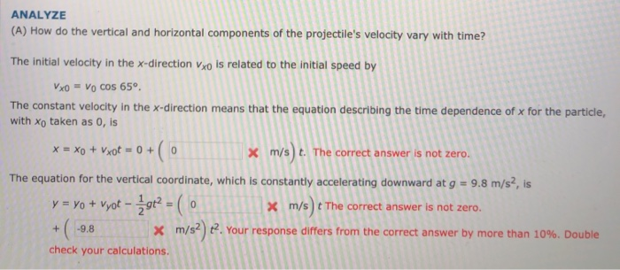 Solved ANALYZE (A) How do the vertical and horizontal | Chegg.com