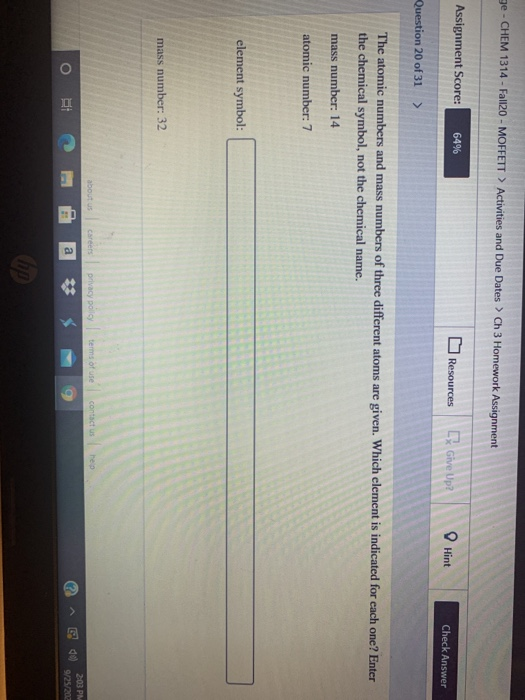 Solved Ge Chem 1314 Fall20 Moffett Activities And Due