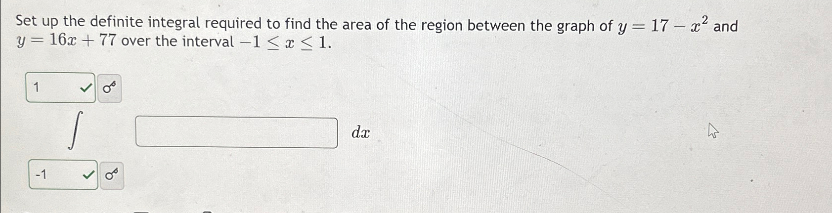 Solved Set up the definite integral required to find the | Chegg.com