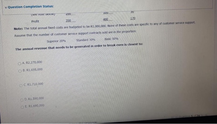 Solved Question 5 2 Points Save Answer A Company Provides | Chegg.com