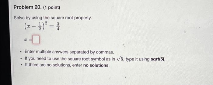 Solved Problem 19. (1 point) Solve the following system of | Chegg.com