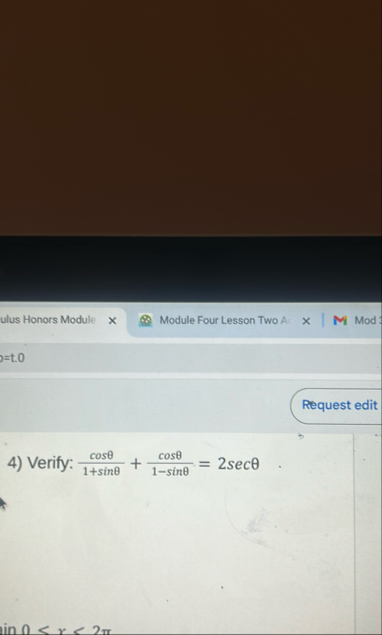 Solved ulus Honors ModuleModule Four Lesson Two | Chegg.com