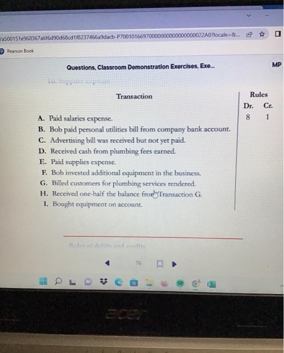 Solved E2-4A.Given the following Accounts,complete the table | Chegg.com
