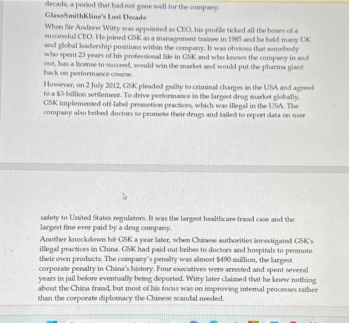 Solved Instructions Read the case below and answer the | Chegg.com