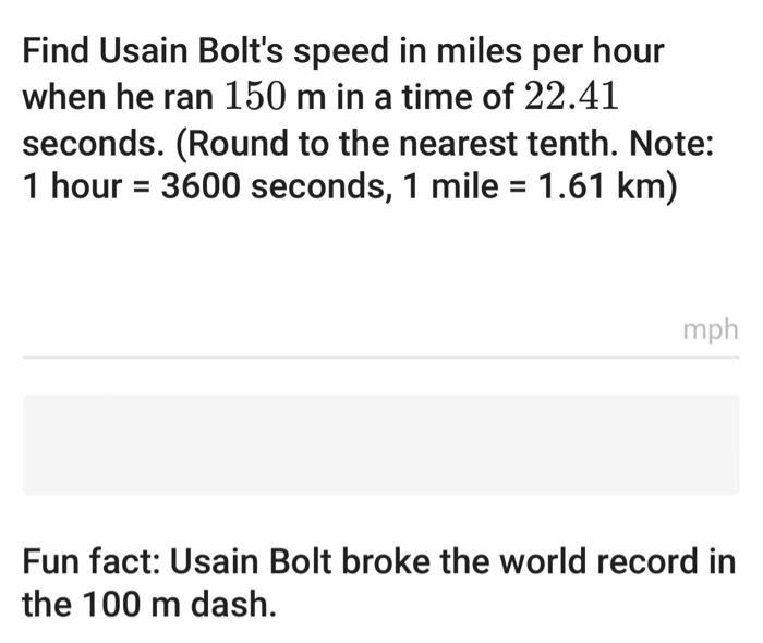 150 miles per shop hour in km