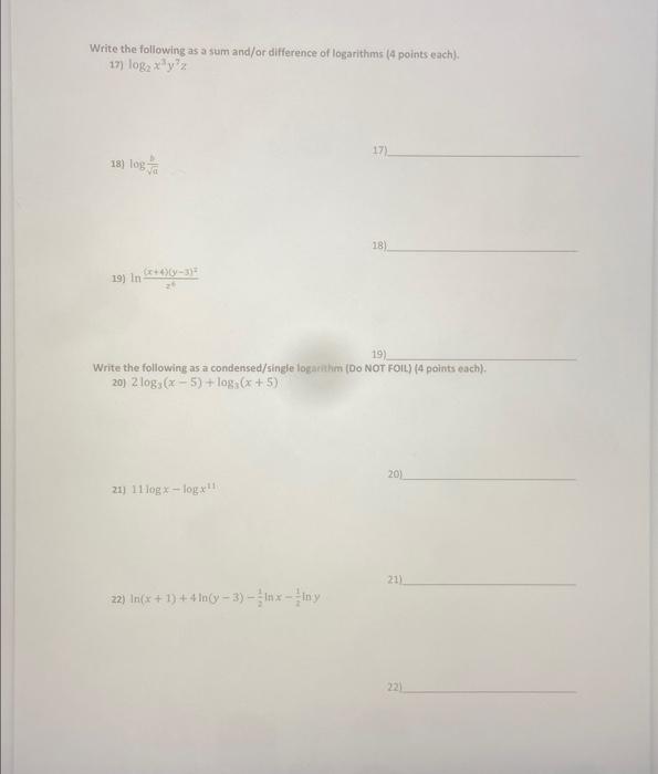 Solved Write the following as a sum and/or difference of | Chegg.com