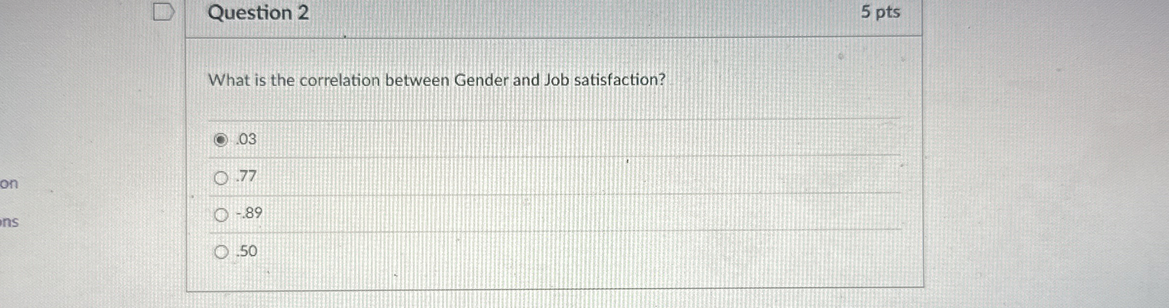 Solved Question 25 ﻿ptsWhat is the correlation between | Chegg.com