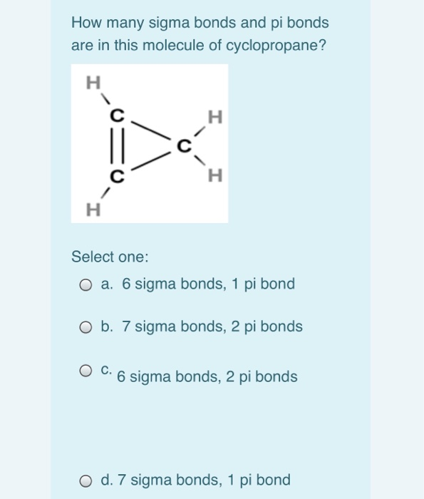 Solved How Many Sigma Bonds And Pi Bonds Are In This Chegg Com