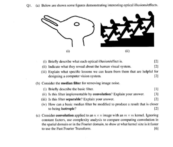 QI. (a) Below are shown some figures demonstrating