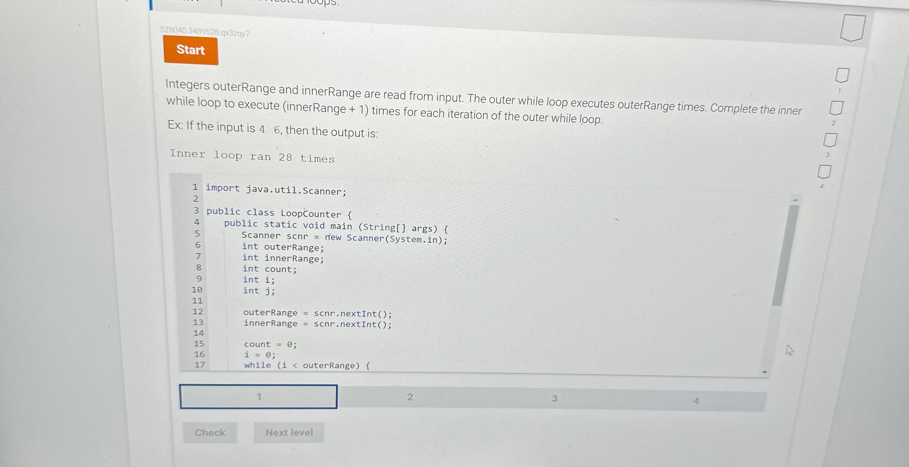 Solved 528040.3489528.9×3zqy7Integers outerRange and | Chegg.com