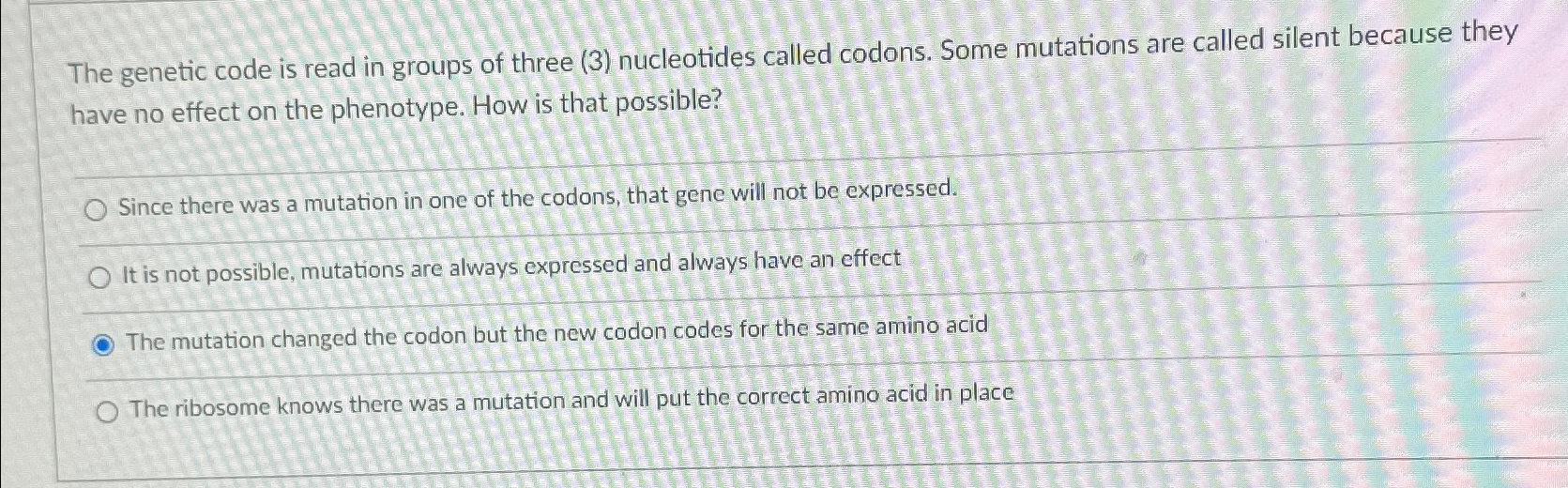 groups of three rna nucleotides codons code for specific