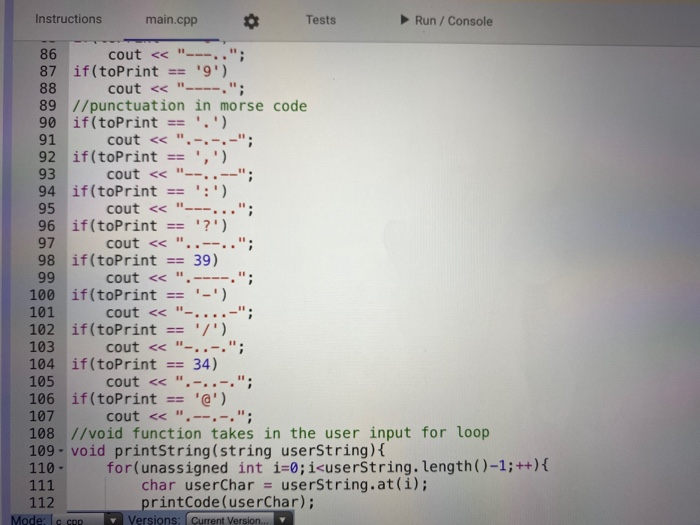 Solved okay so here is my c++ code and the errors im really | Chegg.com