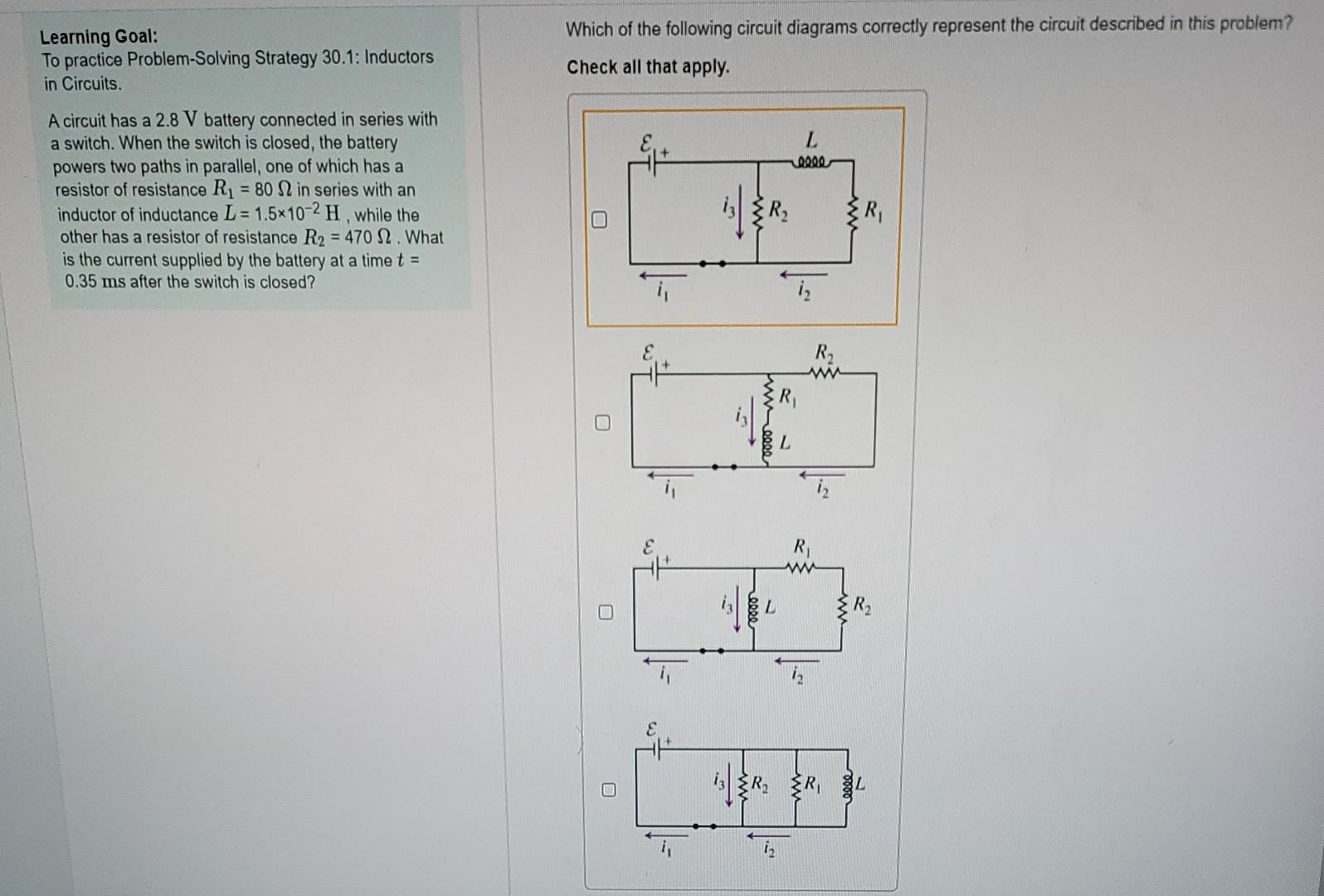 Solved Learning Goal: To Practice Problem-Solving Strategy | Chegg.com