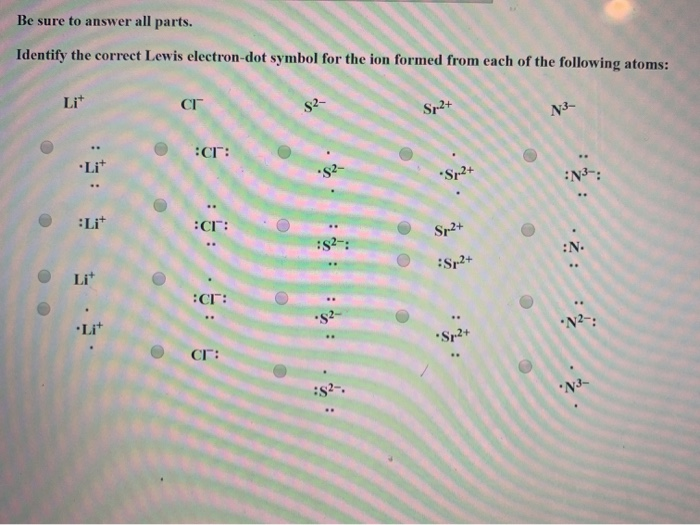 Solved Be sure to answer all parts. Identify the correct | Chegg.com