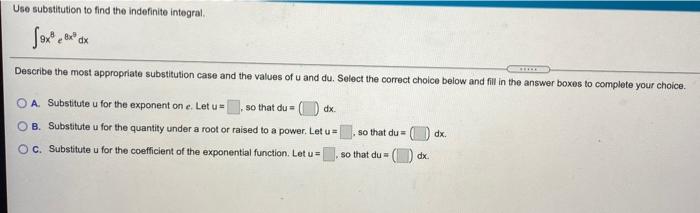 Solved The Following Integral May Be Solved Using | Chegg.com