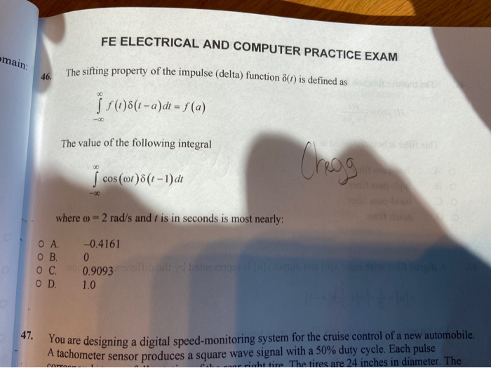 Solved Fe Electrical And Computer Practice Exam Emain Th Chegg Com