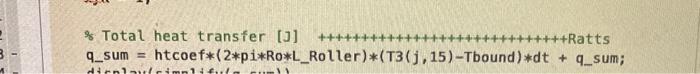 Solved If I have the following code in matlab, how can I get | Chegg.com