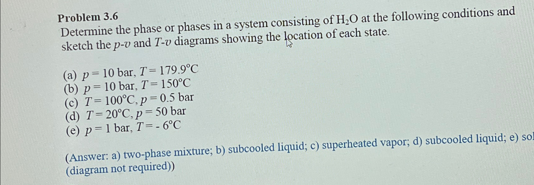 Solved Problem 3.6\\nDetermine the phase or phases in a | Chegg.com