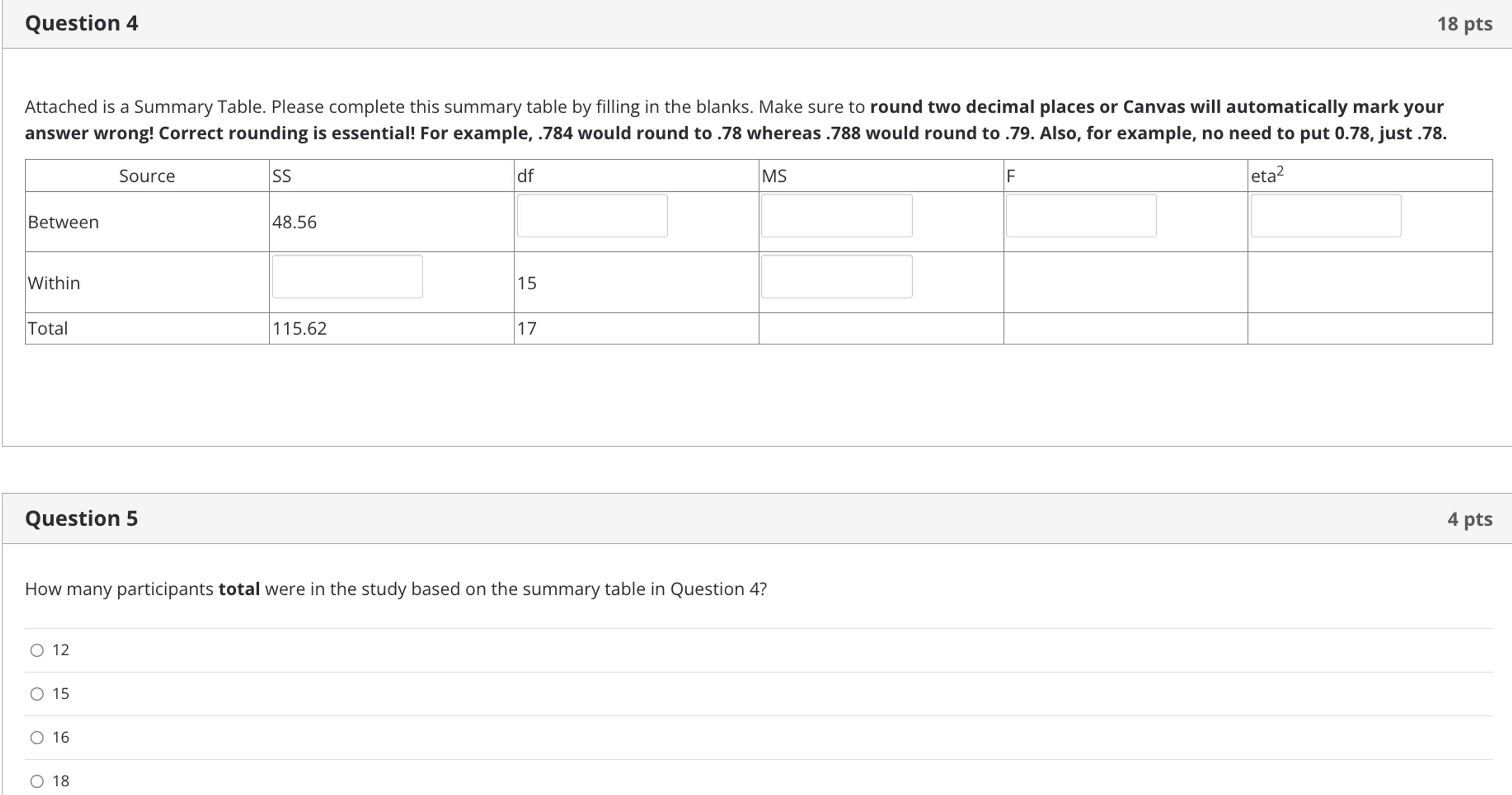 Solved Question 4Attached is a Summary Table. Please | Chegg.com
