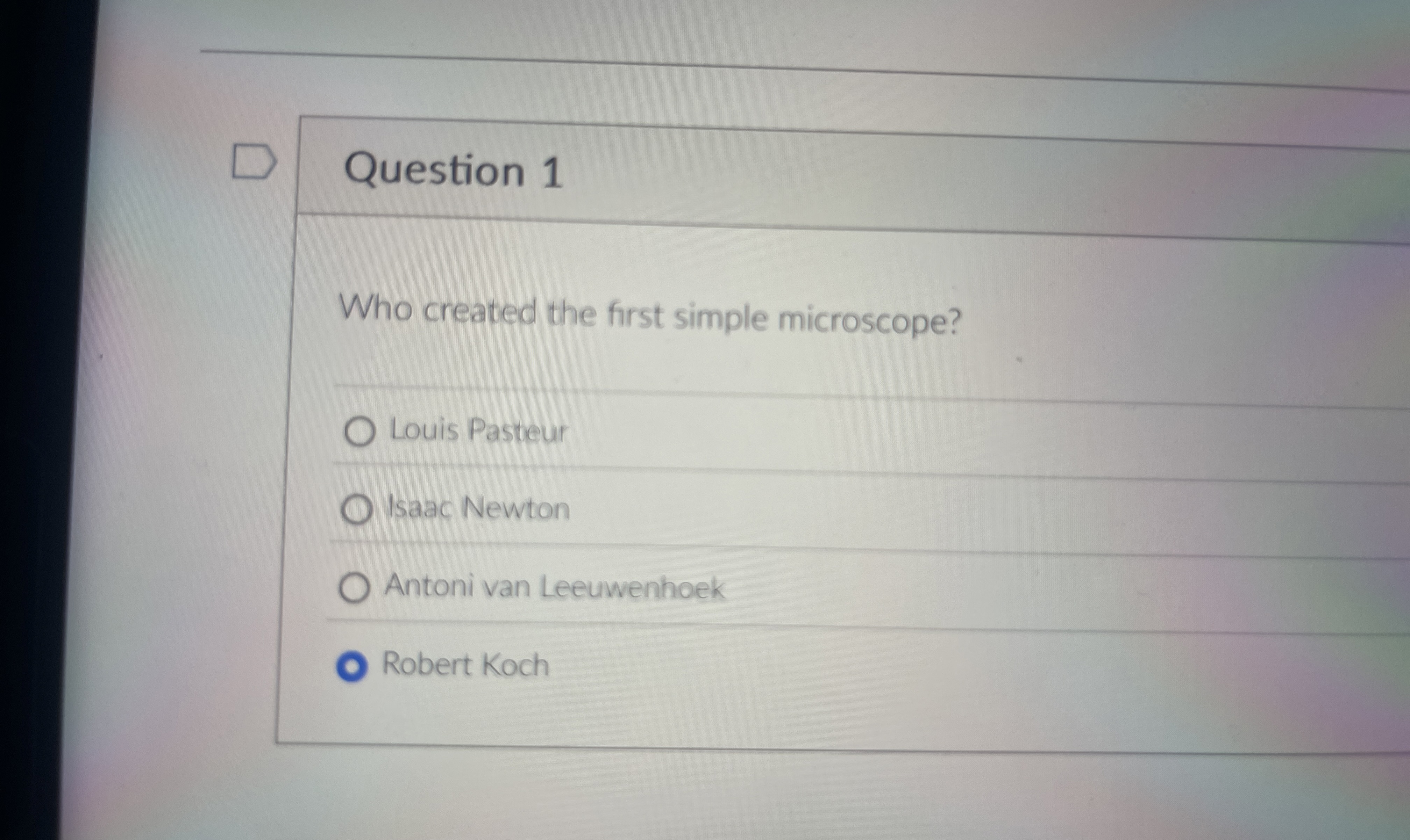 Solved Question 1Who created the first simple