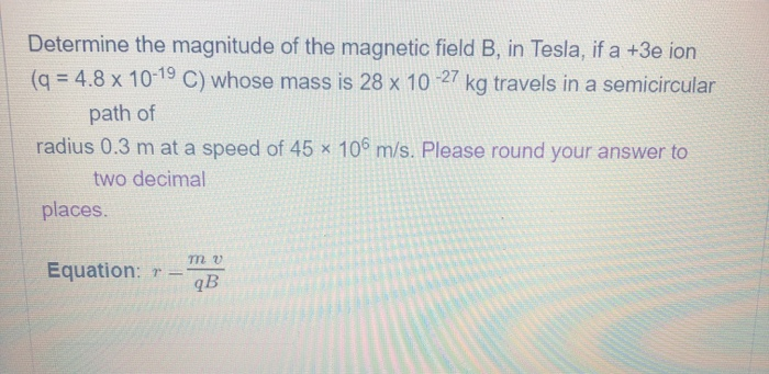 Solved A Charged Particle Is Fired From A Gun With A Velo Chegg Com