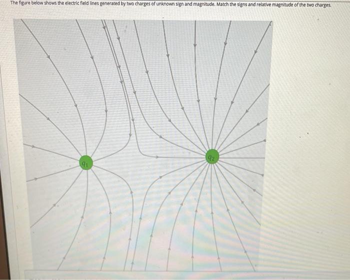 Solved The figure below shows the electric field lines | Chegg.com