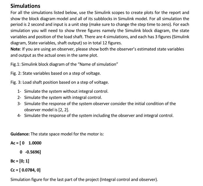 Solved Simulations For All The Simulations Listed Below, Use | Chegg.com