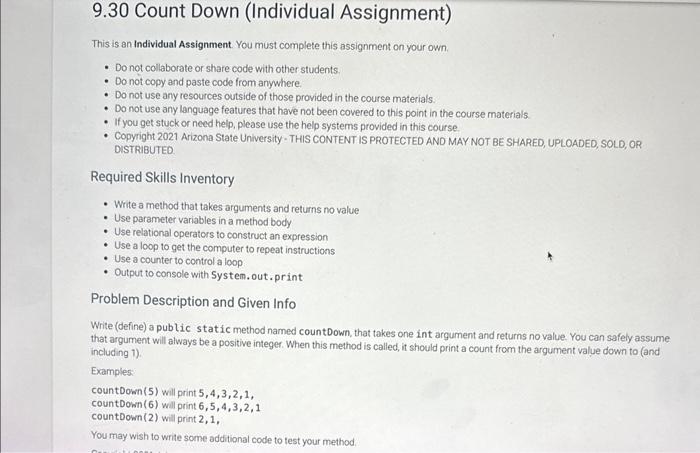Solved This is an Individual Assignment. You must complete | Chegg.com