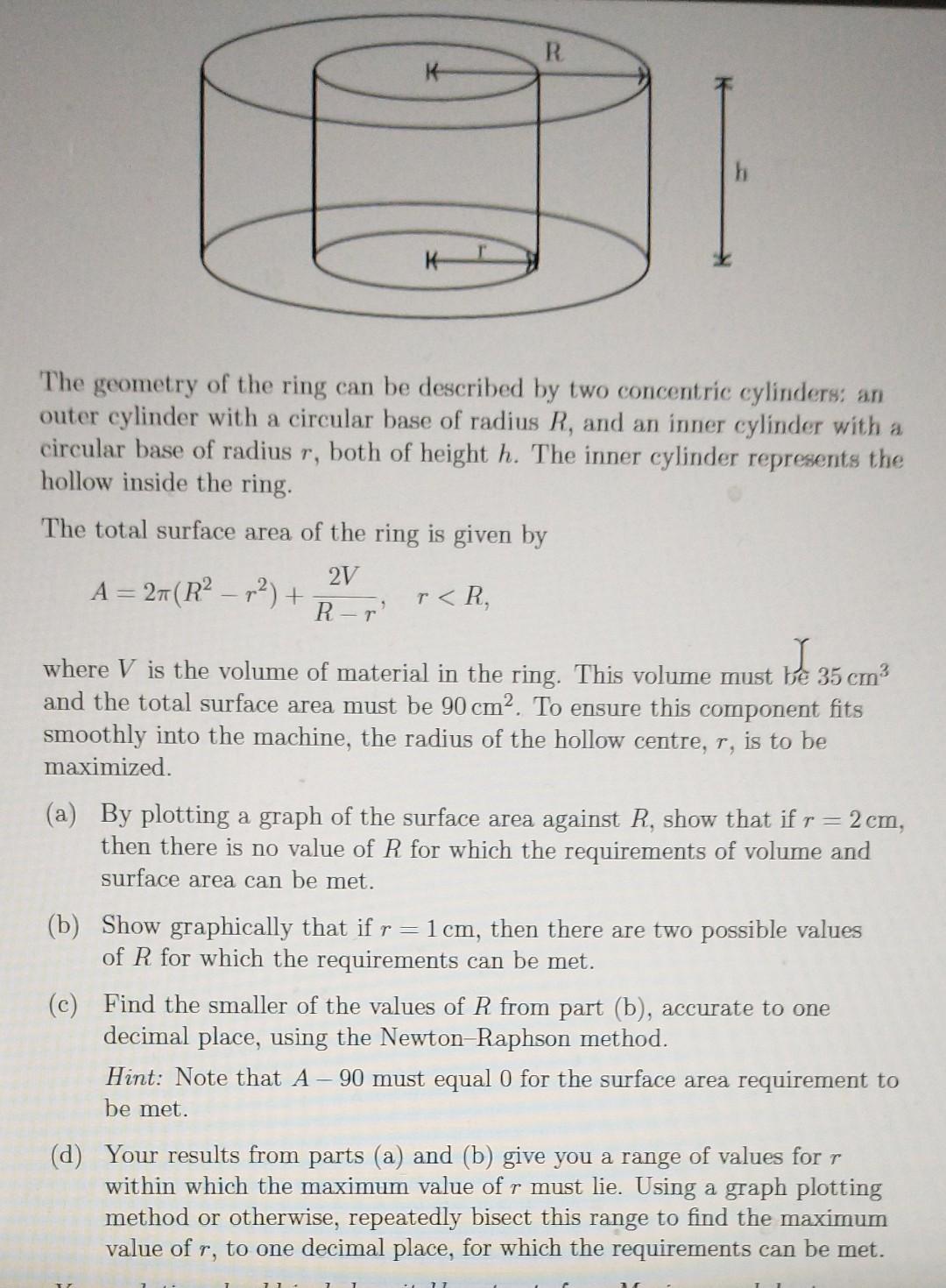 Solved C If measurements of ring position were made along a | Chegg.com