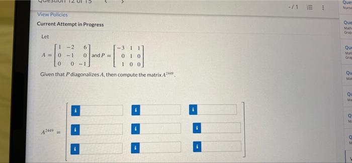 Solved View Policies Current Attempt in Progress Find the | Chegg.com