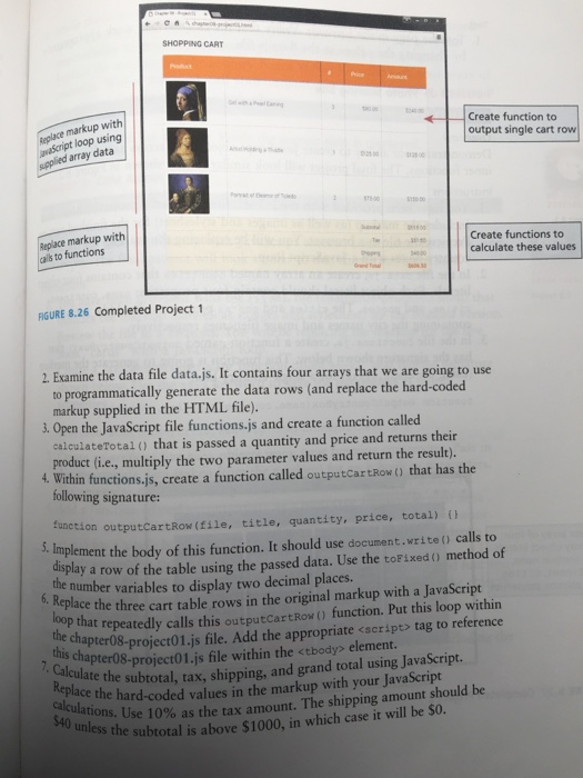 u2l04 - project guide - html - web development -... Solved Please, I need help with fundamentals of web | Chegg.com