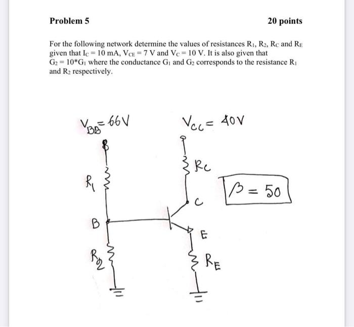 Solved Problem 5 20 points For the following network | Chegg.com