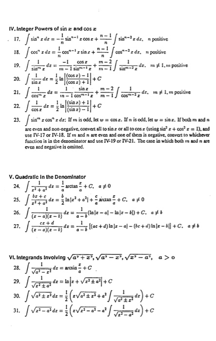 Solved 7 1 Points My Notes Find The Integral Use The