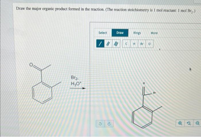 Solved Draw the major organic product formed in the | Chegg.com
