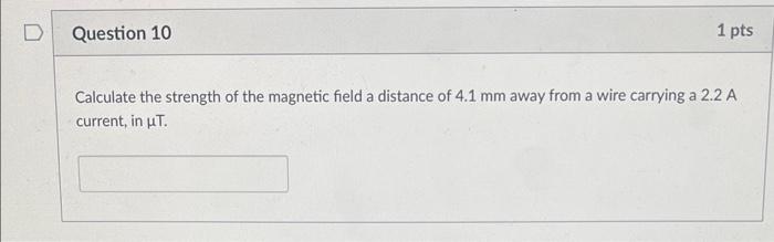 Solved Calculate the strength of the magnetic field a | Chegg.com